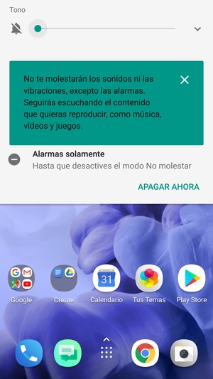 Presione una vez más para modo silencio