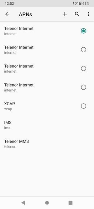 Select the Menu button