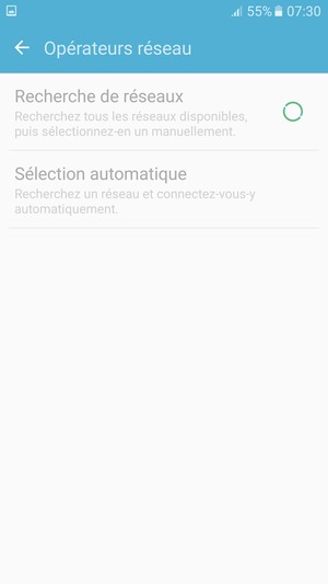Veuillez attendre la fin de la recherche