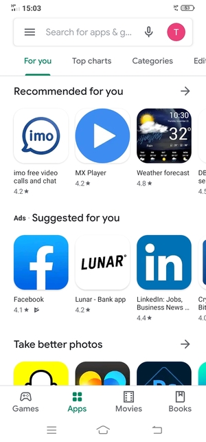 Select the Search bar