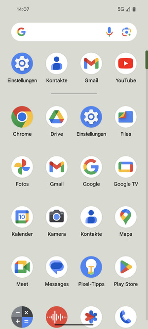 Wählen Sie Einstellungen