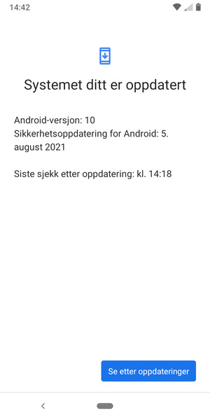 Velg Se etter oppdateringer
