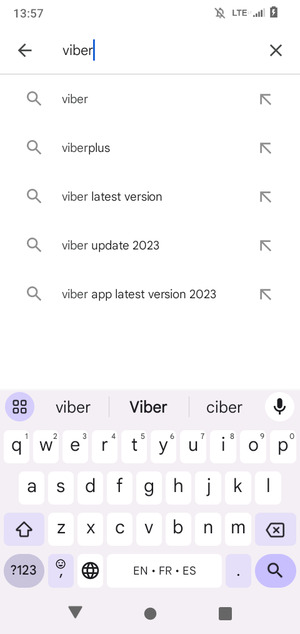 Enter the app name and select Search