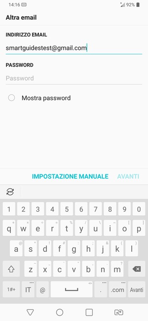 Inserisci il tuo indirizzo Gmail e seleziona Avanti