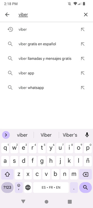 Introduzca el nombre de la aplicación y seleccione Buscar