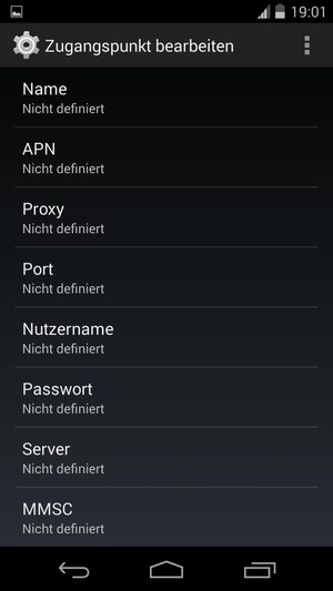 Geben Sie Internet-Informationen ein