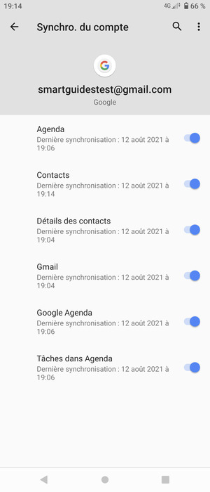 Sélectionnez le bouton du Menu
