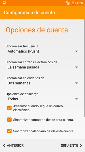 Seleccione SIGUIENTE