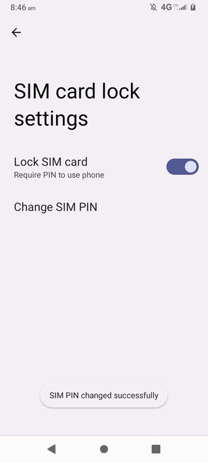Your SIM PIN has been changed