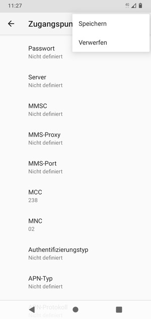 Wählen Sie Speichern