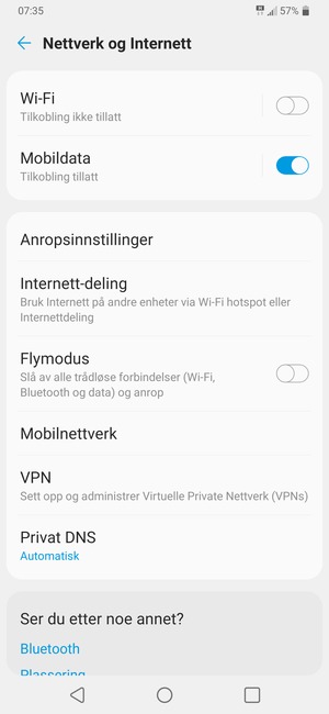 Velg Mobilnettverk