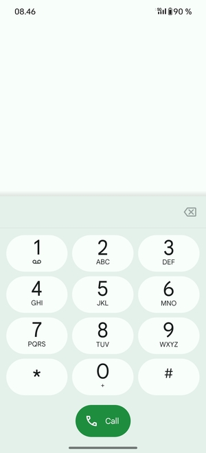 Press and hold the number 1