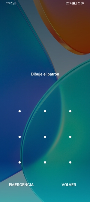 El teléfono ha sido asegurado con un bloqueo de pantalla.