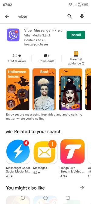Select the app