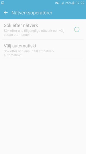 Vänta på att sökningen avslutas