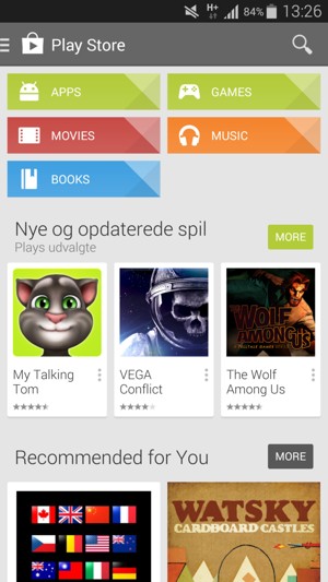 Select the Search button