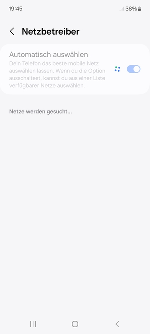 Warten Sie, bis die Suche abgeschlossen ist