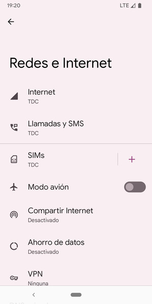 Seleccione Compartir Internet