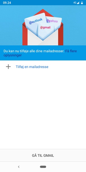 Vælg Tilføj en mailadresse