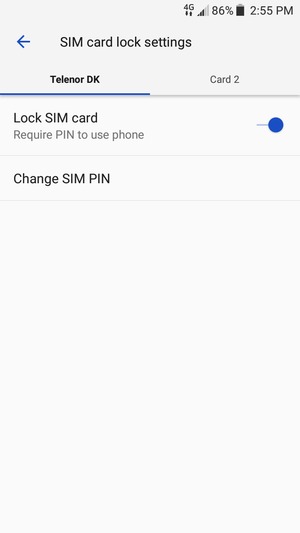 Select Public and  Change SIM PIN