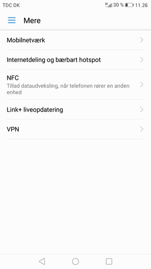 Vælg Mobilnetværk