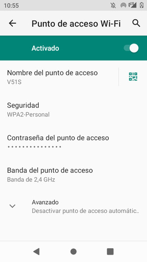 El teléfono ha sido configurado para su uso como módem