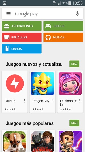 Seleccione la barra de Búsqueda