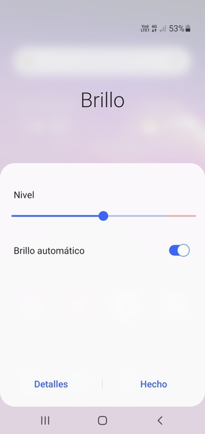 Active Brillo automático y seleccione Hecho