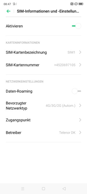 Wählen Sie Zugangspunkt