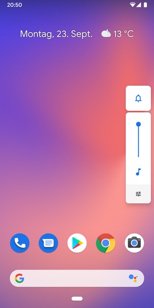 Wählen Sie Klingen, um in den Vibrations-Modus zu wechseln