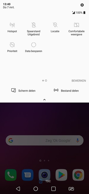 Selecteer Spaarstand Uitgebreid