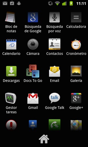 Desplácese y seleccione Email