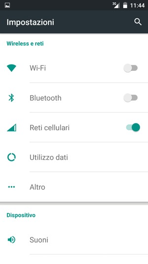 Seleziona Altro
