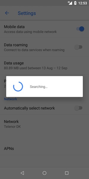 Wait for the search to finish