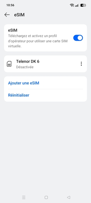 Sélectionnez le bouton du Menu