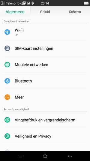 Selecteer Mobiele netwerken