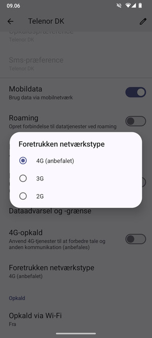 Vælg din foretrukne mulighed