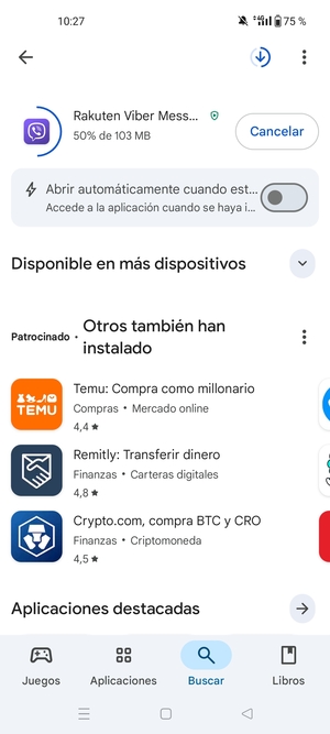 Espere a que el proceso de instalación finalice