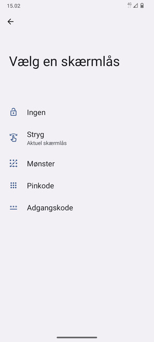 Vælg Mønster