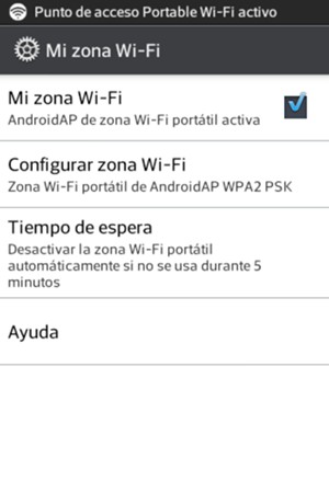 El teléfono ha sido configurado para su uso como módem