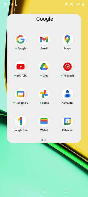Vælg Gmail