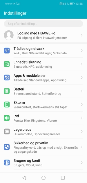 Vælg Trådløs & netværk