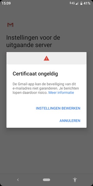 Selecteer INSTELLINGEN BEWERKEN