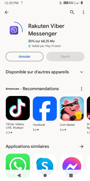 Veuillez attendre la fin de la procédure d'installation