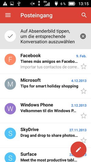 Ihr Hotmail Konto ist einsatzbereit