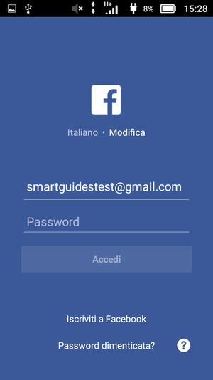 L'app è pronta per l'uso