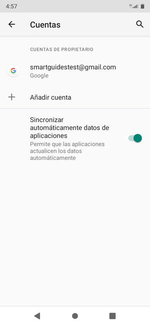 Seleccione su cuenta Google