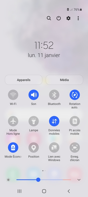 Activez Mode Économie d'énergie