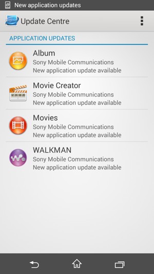 If your phone is not up to date, select the updates and follow the instructions on the screen.