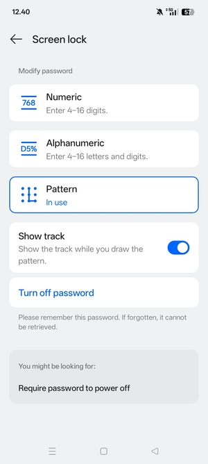Your phone is now secure with a screen lock